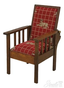 F58601EC: Youth Size Mission Oak Arts & Crafts Morris Chair - Picture 1 of 12