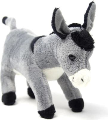 CORNELIßEN Cornelissen - 1017002 - Kuscheltier, Esel, grau, stehend, 17 cm, Plüsch