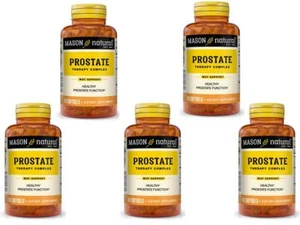 PACK 5 X 60 = 300 SOFTGELS PROSTATE THERAPY COMPLEX URINARY HEALTH SAW PALMETTO - Picture 1 of 2