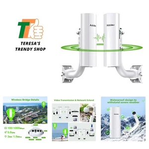 Gigabit Wireless Bridge with Mounts, Point to Point/Multipoint WiFi Bridges,O... - Picture 1 of 10