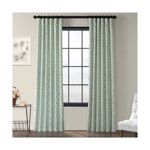 HPD Half Price Drapes Modern Geometric Printed Curtains Luxury Cotton Curtain... - Picture 1 of 11