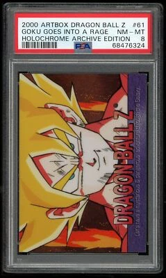 Dragon Ball Z ArtBox Holochrome 61 Super Saiyan Son Goku 2000 PSA 8 68476324 - Image 1 of 2