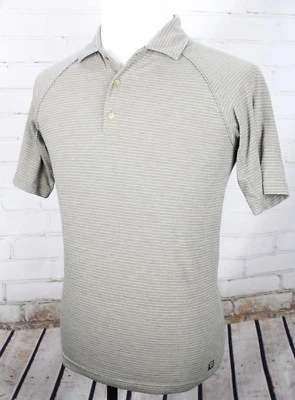 Camisa Polo Royal Robbins Manga Corta Para Hombre Talla Pequeña Verde Amarillo Rayas Foto 1 de 4