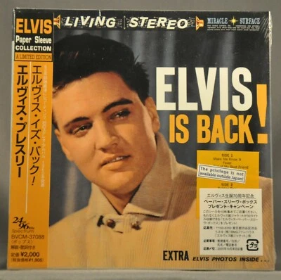 ELvis PRESLEY Elvis Is Back! Orig. 2005 JAPAN Mini LP CD BVCM-37088 Fact Seal - Image 1 of 4
