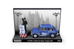 Modellino auto scala 1:43 Brumm FIAT 600 D BEFANA DEL VIGILE PERUGINA collezione