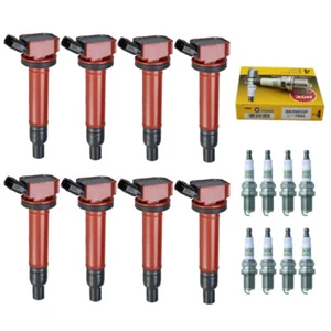Set of 8 Performance Ignition Coil & NGK Spark Plug for Lexus / Toyota V8 - Picture 1 of 10