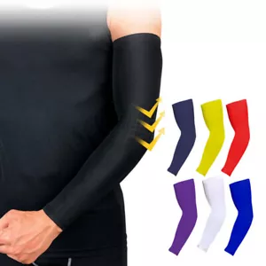 1/2/3 paia maniche braccio di raffreddamento UV manicotti braccio protezione solare per sport all'aria aperta - Foto 1 di 26