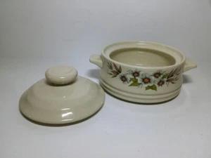 Heavenly Bake Serve 'n Store Stoneware Individual Casserole Floral Crock w/ Lid - Picture 1 of 7