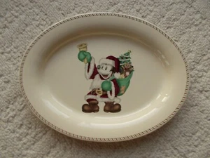 DISNEY SANTA TOPOLINO PIATTO DA PORTATA IN GRES, NUOVO!!! - Foto 1 di 4