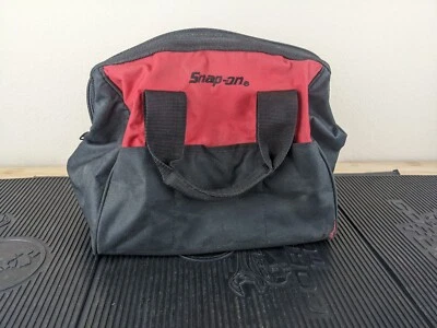 #at028 Snap-On Tools Red/Black Canvas Tool Bag with Organizing Pockets - Image 1 of 4