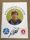 Egon Flad, Germany ???? Stuttgarter Kickers 1983/84 Hand Signed