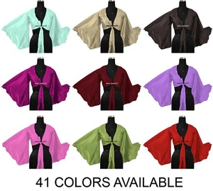 Satin Belly Dance Flared Sleeve Ruffle Top Adult Self Tie crop top Plus Size S37 - Picture 1 of 45