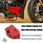 Red Engine Oil Bottom Protections Devices For Ducati Superbike Panigale V4 2018-