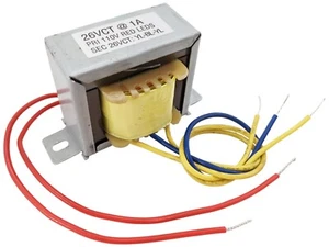 26 VCT @ 1A Power Transformer with Wire Leads, 2.34" x 1.90" x 2.00" - Picture 1 of 4