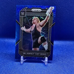 2023 Mr Perfect Curt Hennig Panini Prizm WWE BLUE SHIMMER FOTL /11 #109 - Picture 1 of 2