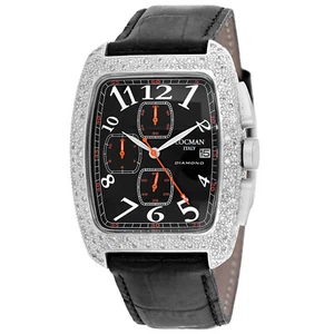 Locman Women's Diamond Classic Black Dial Watch - 487BK2DC/BK - Picture 1 of 1