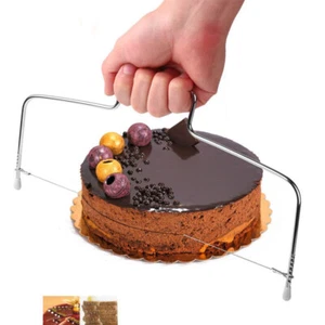 NEW CAKE CUTTER SLICER LINE BREAD WIRE CUTTING LEVELLED DECORATOR BAKING TOOL - Picture 1 of 4