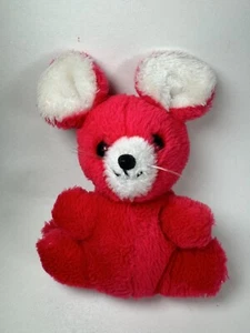 Dakin Vintage Plush Red Mouse 1979 5" Stuffed Animal Shredded Clipping Nutshells - Picture 1 of 10