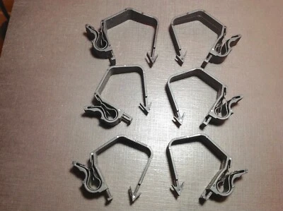 6pcs NORS battery cable trunk wiring routing clips wire harness hose clamps Ford - Image 1 of 4