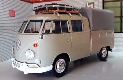 VW T1 Split Screen Double Crew Cab Rack 1:24 Diecast Model 1962 79553 - Image 1 of 4
