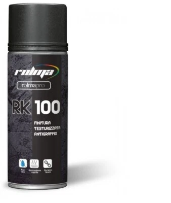 ROLMA VERNICE SPRAY NERO OPACO ANTIGRAFFIO EFFETTO RUVIDO PER TUTTE LE SUPERFICI 400ml