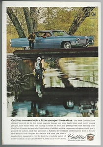 1968 CADILLAC COUPE DEVILLE advertisement, Coupe De Ville print ad, fly fishing - Bild 1 von 3