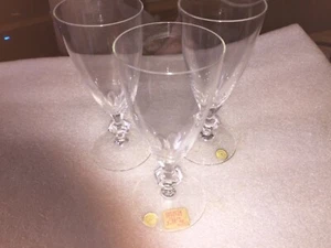 3 NEW ASTORIA CRYSTAL GERMANY CHAMPAGNE JUICE GLASSES - Picture 1 of 6