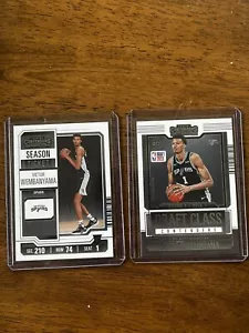 2023 Contenders Victor Wembanyama RC- 2 card lot - base (#11) / Draft Class (#9) - Picture 1 of 2