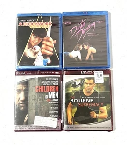 Sealed DVD Lot Blu Ray Clockwork Orange Dirty Dancing HD Bourne Children Of Men - Picture 1 of 6