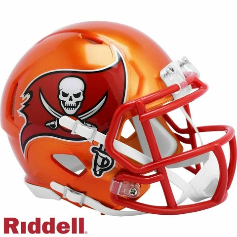 Tampa Bay Buccaneers Flash Alternate Riddell Speed Mini Helmet New i box Cover