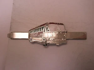 1968-1973 Motor Coach Industries MC-7 Vintage Tie Bar Clip green & red bus lines - Picture 1 of 6