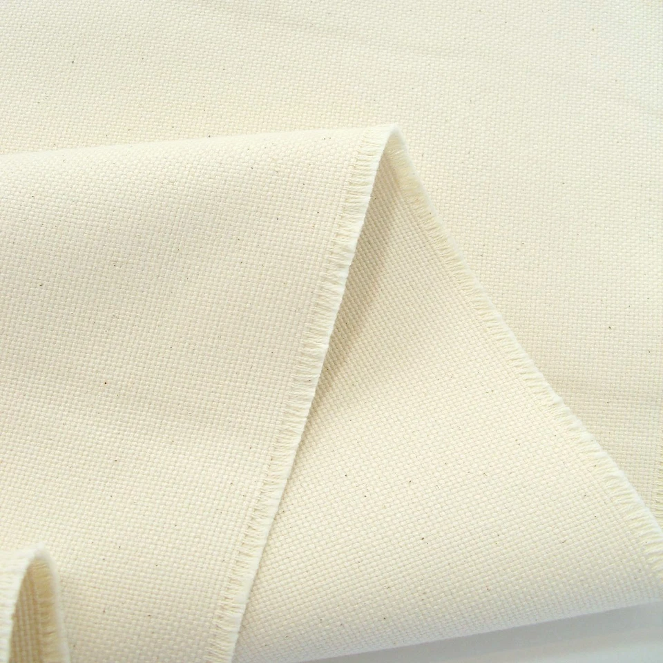 natur Seesack-Canvas Segeltuch schwer robust Öko Baumwoll-Stoff nicht gefärbt - Bild 1 von 3