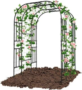 NAIZEA Garden Arch Arbor Trellis Archway Garden Trellis for Lawn, Party Ceremony - Picture 1 of 17