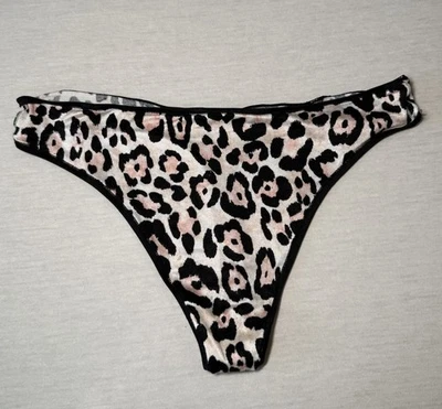 Tanga panty vintage Victoria's Secret 2012 fabuloso satinado sedoso mediano Foto 1 de 4