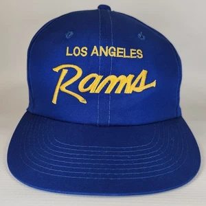 Vintage Los Angeles Rams Snapback Hat Sports Specialties Script Twill Cap OSFA - Picture 1 of 12