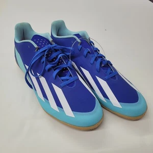 Adidas X Crazyfast.4 Indoor Soccer Shoes Mens 12 Gum Non-marking Futbol Sneaker - Picture 1 of 12