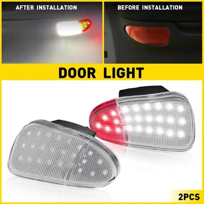 Lámpara de luz de cortesía panel interior LED puerta 2 piezas para Ford F150 F-150 1997-2003 Foto 1 de 4