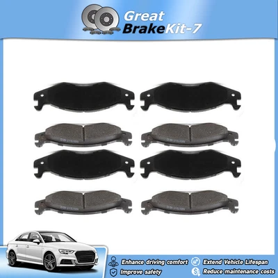 Front Rear Disc Brake Pad Kit for 1992 1993 AM General Hummer 6.2L - Image 1 of 4
