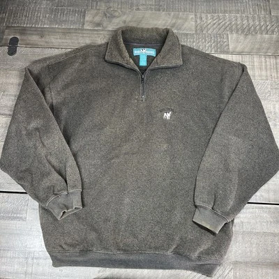 ✨Vintage Big Dogs 1/4 Zip Fleece Pullover Men's M Brown Long Sleeve 90's Y2K - Image 1 of 4