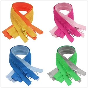 8 PCS 18 Inch 5 Heavy Duty Plastic Separating Jacket Zippers, 8 Colors, Bulk - Picture 1 of 4