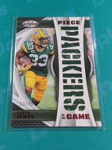 2023 Certified AARON JONES Piece Of The Game Patch /99!! Green Bay Packers - Picture 1 of 4