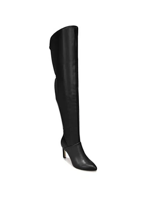 SARTO Womens Black Padded Callie 2 Pointed Toe Stiletto Zip-Up Heeled Boots 7 M - Image 1 of 4