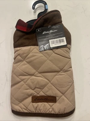 Eddie Bauer Brown & Tan dog pet coat jacket Small NWT - Image 1 of 4