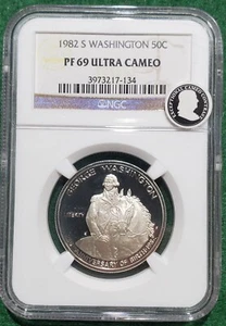 1982 S Washington 50C - NGC PF69 Ultra Cameo - Picture 1 of 2