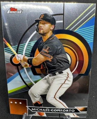 2023 Topps Finest - #45 Michael Conforto - Image 1 of 2