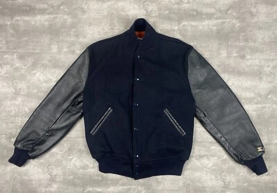 CHAQUETA DE LANA STARTER VARSITY LETTERMAN VINTAGE AÑOS 80 L NFL OSOS DE CHICAGO EN BLANCO Foto 1 de 4