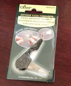 Enhebrador de hilo antiguo Clover Japón, enhebrador de aguja de bordar - Imagen 1 de 2