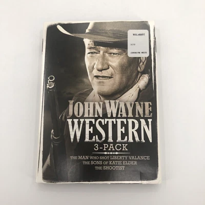 John Wayne Western 3-DVD Pack Slipcase Shootist Katie Elder Liberty Valance NEW - Image 1 of 4