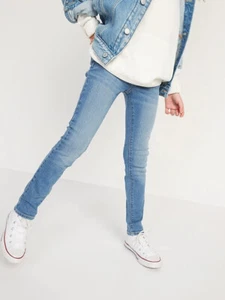 Pantaloni jeans nuovi con etichette Old Navy skinny integrati resistenti lavaggio leggero ragazza M 8 - Foto 1 di 4