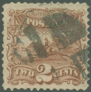 US Scott #113, gebraucht - sehr guter Zustand mit Crossroads Fancy Cancel, SCV 80,00 $! - Bild 1 von 1